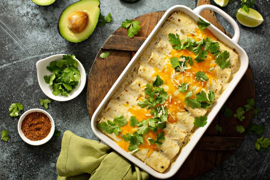 Cowboy Butter Chicken Enchiladas