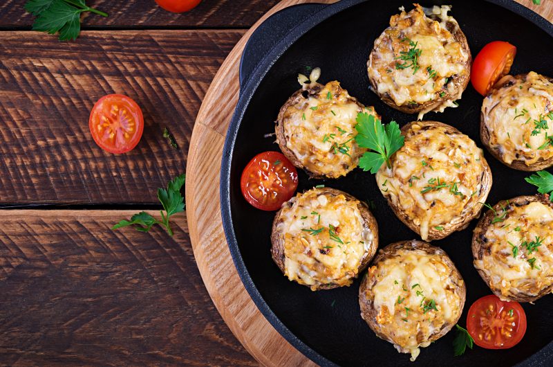 Cowboy butter cheese mushrooms