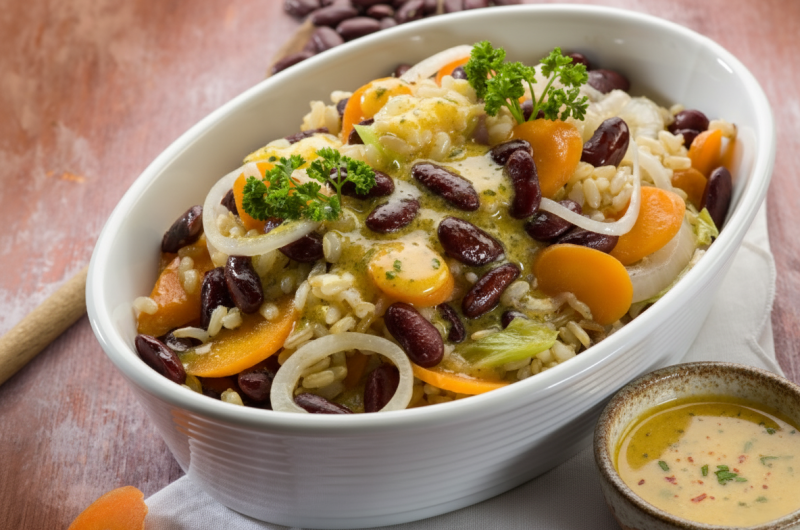 Cowboy Butter Caribbean Rice and Peas: