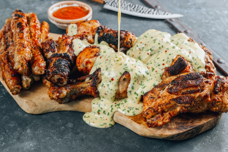 Cowboy butter with grilled chicken