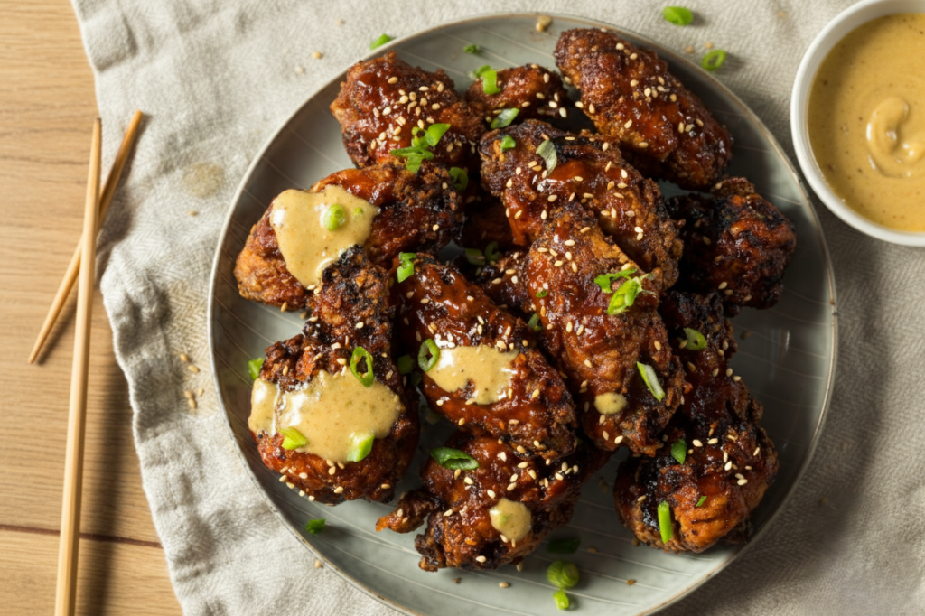 Spicy Cowboy Butter Korean BBQ Wings