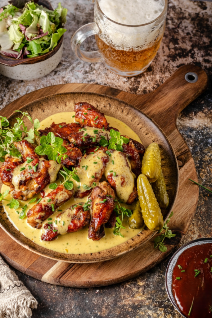 Spicy Cowboy Butter Korean BBQ Wings