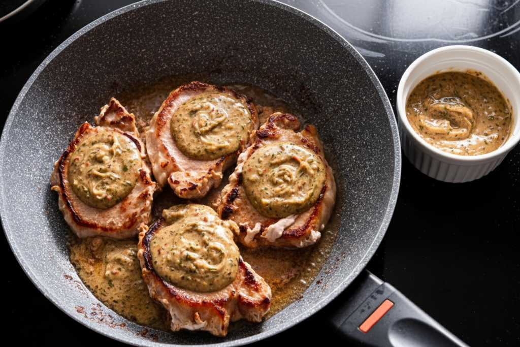 cowboy butter pork chops