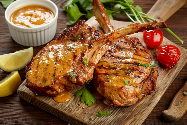 cowboy butter pork chops