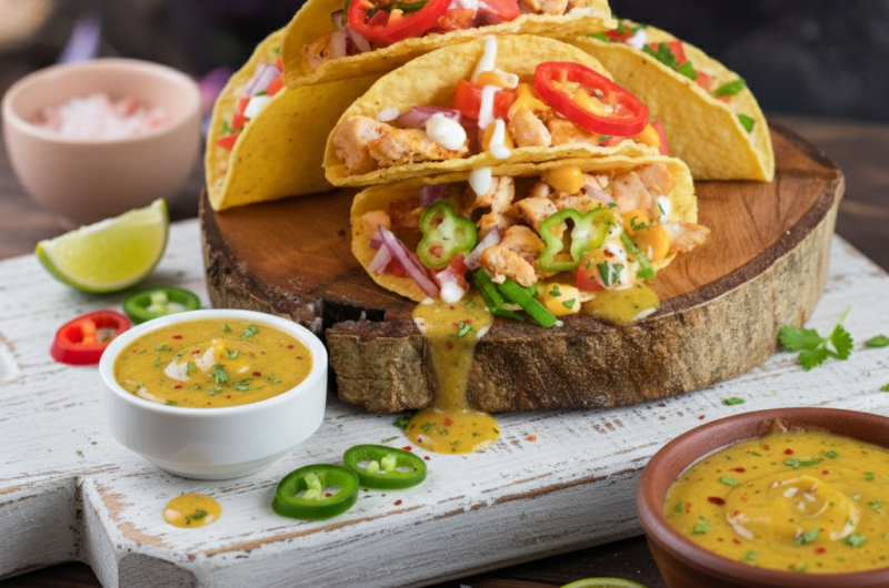 Cowboy Butter Chicken Tacos