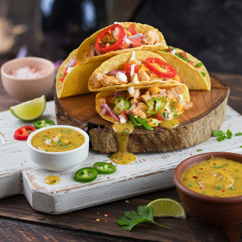 Cowboy Butter Chicken Tacos