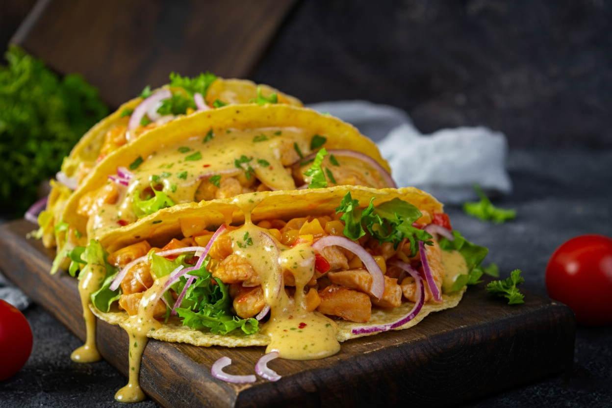 Cowboy Butter Chicken Tacos