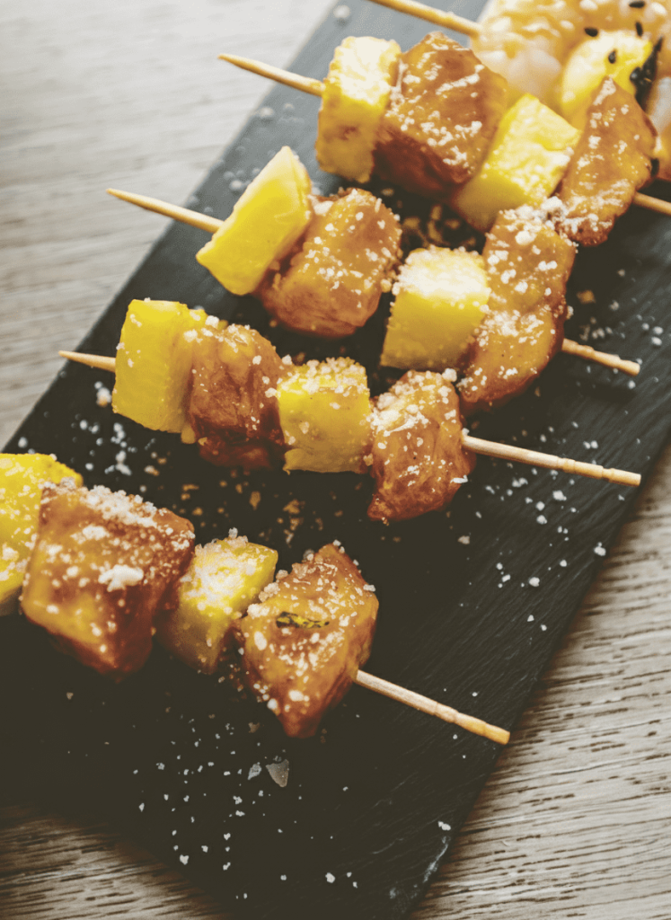 Cowboy Butter Pineapple Skewers