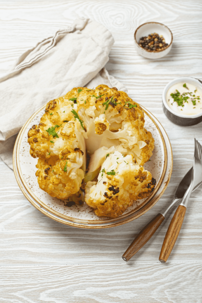 Cowboy Butter Roasted Cauliflower