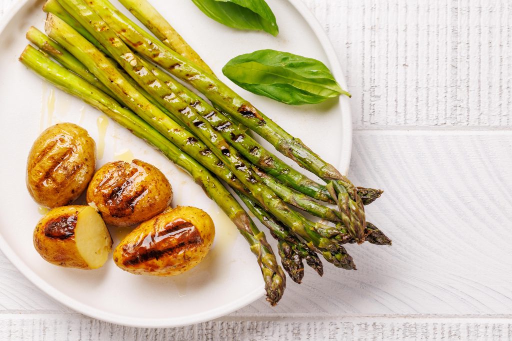 Cowboy Butter grilled Asparagus