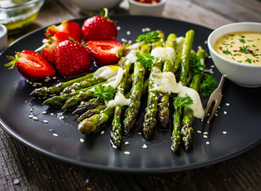 Cowboy Butter grilled Asparagus