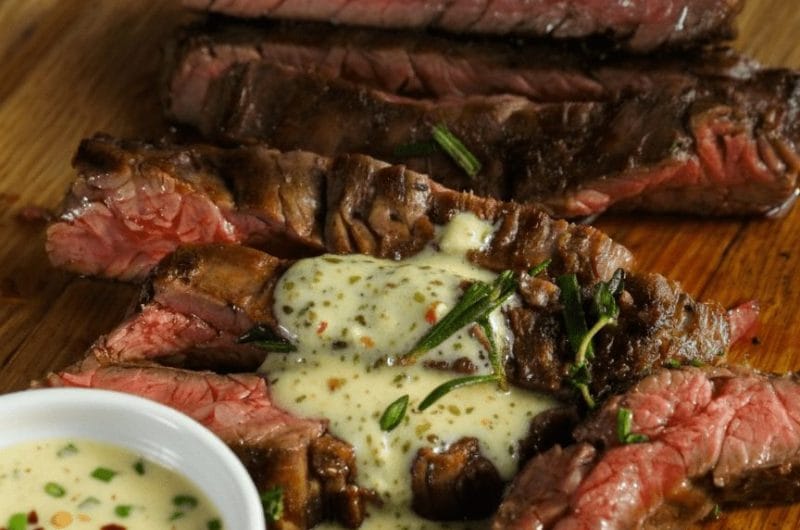 Cowboy butter tuna steak