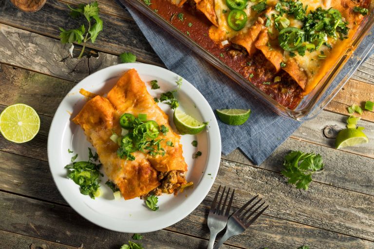 Cowboy Butter Chicken Enchiladas